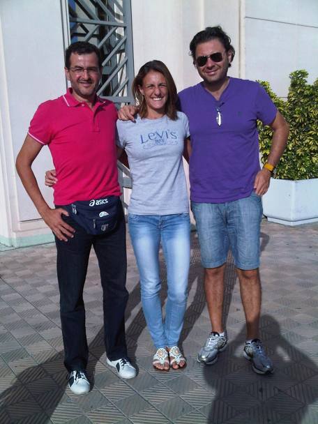Album di famiglia: con il marito allenatore Massimo di Matteo e il fisioterapista Antonio Abbruzzese 